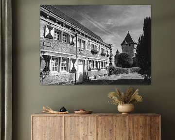 The Faliezusters convent in historic Maastricht with the Pater Vinck tower by Roger VDB