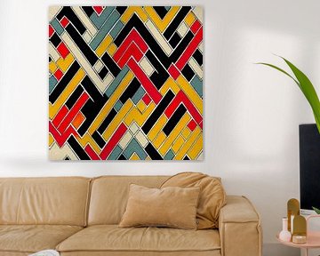 Abstract Navajo Aztec pattern #V by Whale & Sons