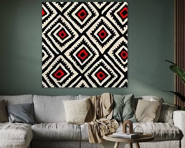 Abstract Navajo Aztec pattern #VIII by Whale & Sons