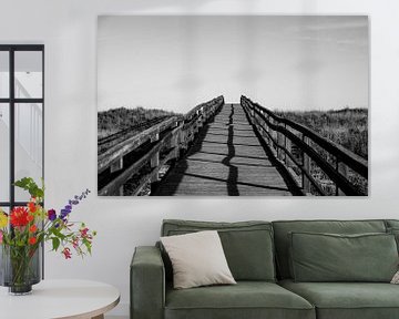 Brug naar het strand weg ernaartoe Lagos van Femke Ketelaar