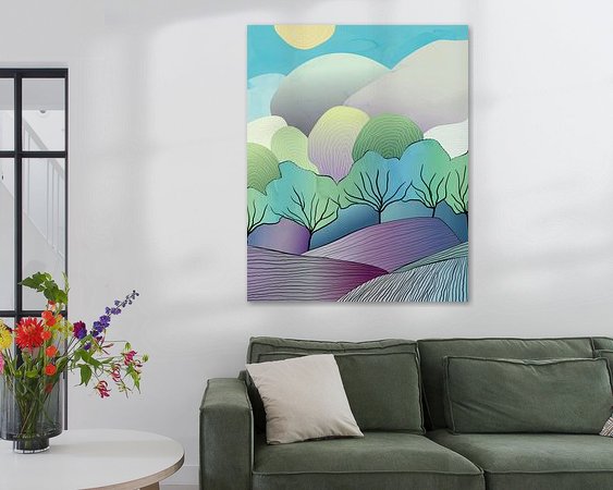 Example of the artwork in a room