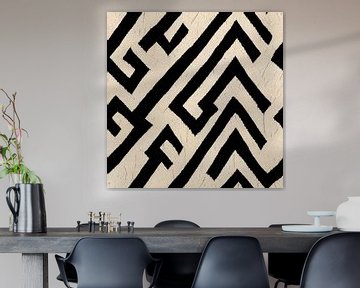 Abstract Navajo Aztec pattern #XXV by Whale & Sons