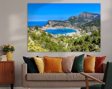 Port de Soller vanaf GR221 (Mallorca) van Peter Balan
