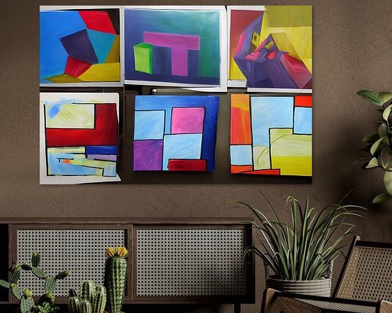 Example of the artwork in a room
