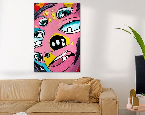 Example of the artwork in a room