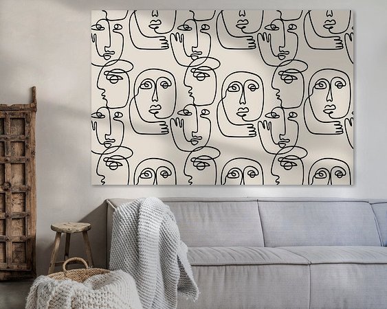 Example of the artwork in a room