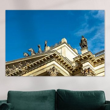 Deel van de gevel van het Residenzschloss in Braunschweig van Dieter Walther