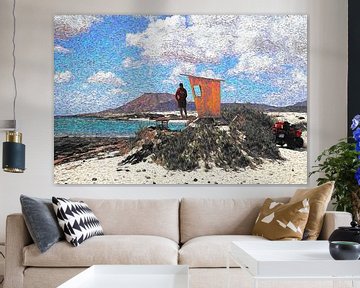 Dunas de Corralejo (Fuerteventura) | Van Gogh stijl van Peter Balan