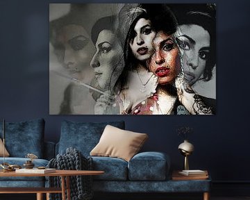 Pop-Art, Amy Winehouse von Kirsti's Kunst