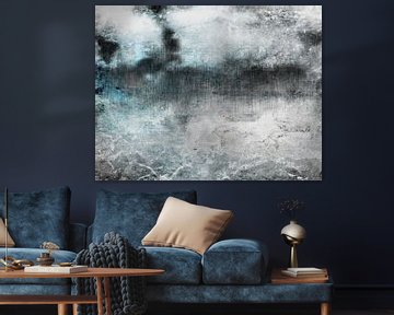 Skandinavien Abstrakt - Winter Landschaft von Mad Dog Art