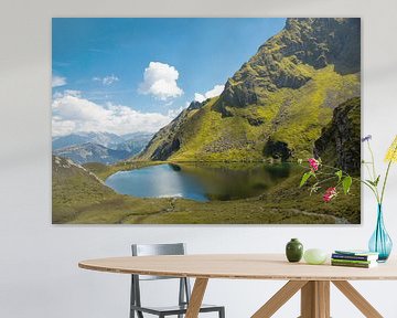 Vue sur le lac Schwarzsee sur Steffie van der Putten