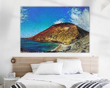 Montana Amarilla, Playa de la Cocina (La Graciosa) | Van Gogh style by Peter Balan