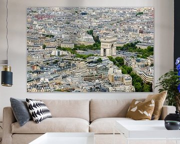 Paris , Arc de Triomphe Frankreich von Blond Beeld