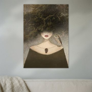 Fille de la forêt sur Mirjam Duizendstra