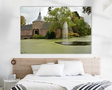 Entrance castle gardens in Arcen.