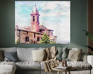 Bell Tower With A View Paciano Umbria by Dorothy Berry-Lound