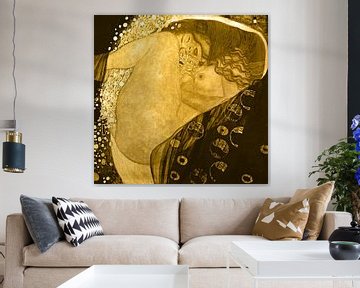 Gustav Klimt. Danae -Gold edition van Digital Art Studio