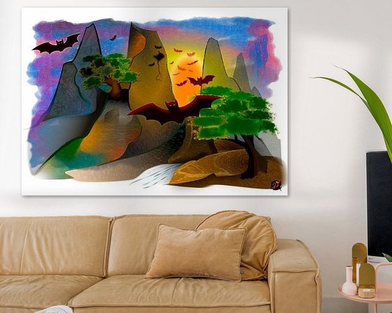 Example of the artwork in a room