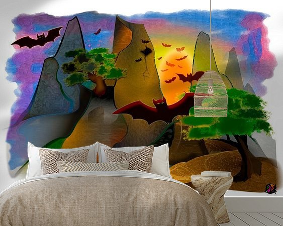 Example of the artwork in a room