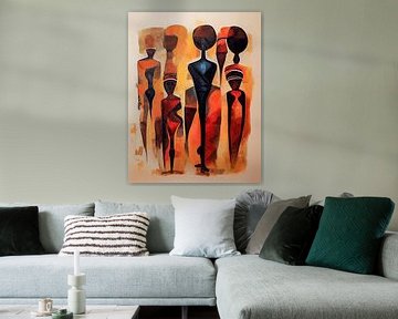 Abstract African shapes by Bert Nijholt