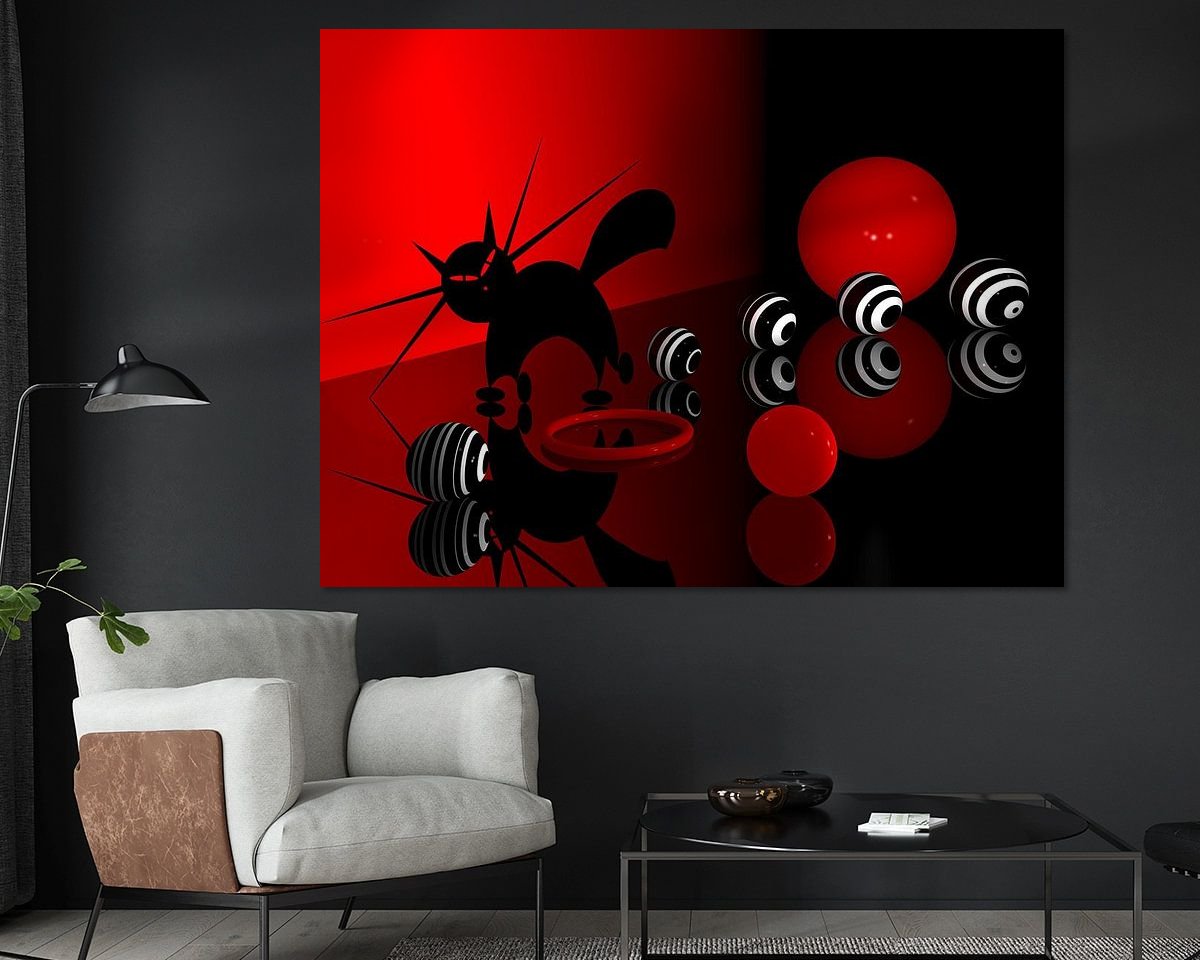 Example of the artwork in a room