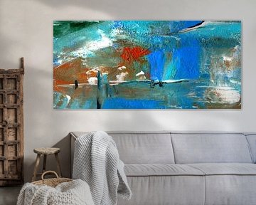 Intensive Color 222 - blaue Landschaft von Claudia Gründler