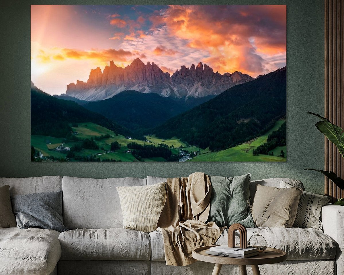 Example of the artwork in a room