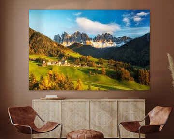 Geisler Gruppe in Fal di Funes, Dolomiten von Dieter Meyrl