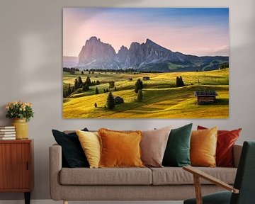 Alpe di Siusi in the Dolomites by Dieter Meyrl
