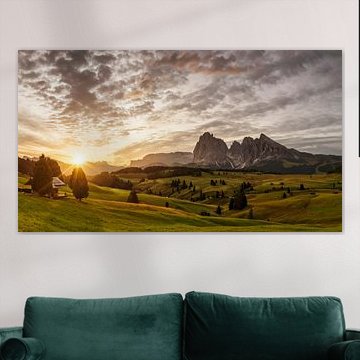 Alpe de Siusi dans les Dolomites sur Dieter Meyrl