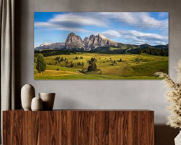 Alpe di Siusi in de Dolomieten van Dieter Meyrl