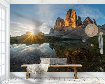 Three Peaks in the Dolomites by Dieter Meyrl