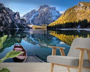 Braies Lake in South Tyrol by Dieter Meyrl