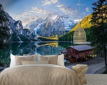 Braies Lake in South Tyrol by Dieter Meyrl