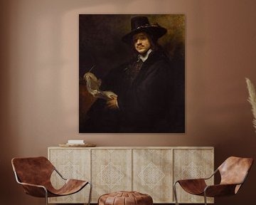 Portret van een jonge kunstenaar, Volger van Rembrandt