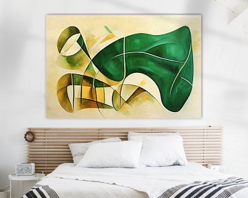 Groen abstract van Bert Nijholt