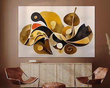 Abstract en bruine tinten van Bert Nijholt