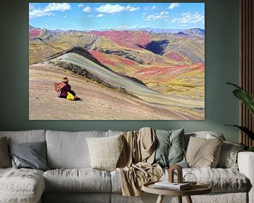 De Regenboog Bergen in Peru van Gerhard Albicker
