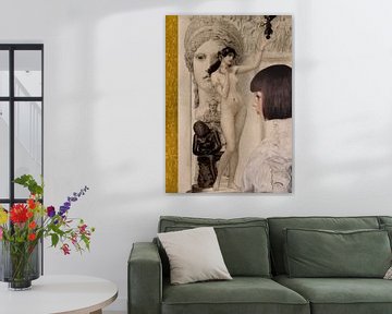 Gustav Klimt collage - Next level van Digital Art Studio