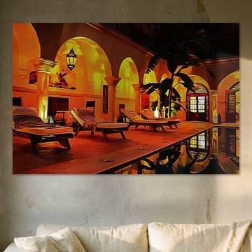 Riad bei Nacht in Marrakech