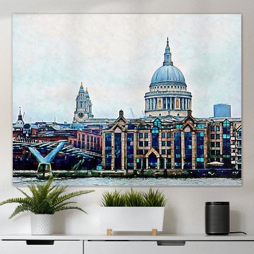 Du pont du Millénaire à la cathédrale Saint-Paul de Londres