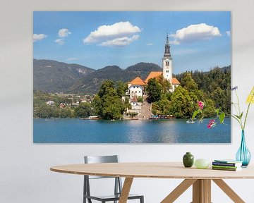 Insel von Bled im Bleder See in Slowenien von Tilo Grellmann