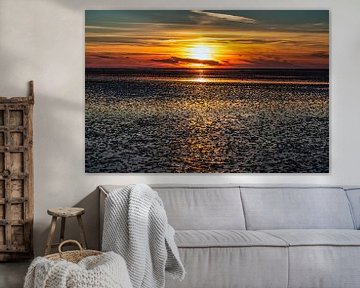 Light and shadow in the North German Wadden Sea by Thomas Riess