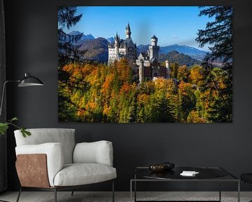 Kasteel Neuschwanstein in de herfst