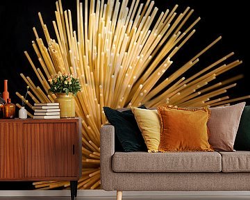 Pasta from above looks like fireworks by SO fotografie