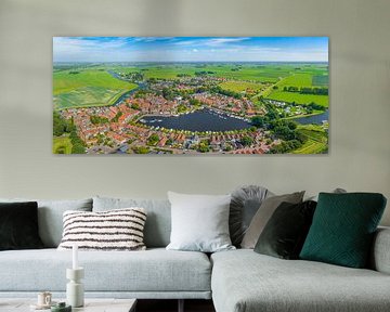 Blokzijl aerial view during summer in The Netherlands by Sjoerd van der Wal Photography