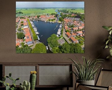 Blokzijl aerial view during summer in The Netherlands by Sjoerd van der Wal