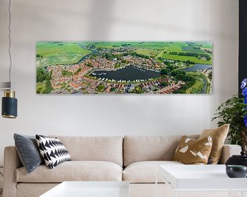 Blokzijl aerial view during summer in The Netherlands by Sjoerd van der Wal Photography