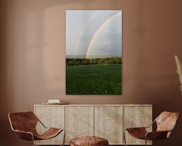 A rainbow after the storm by Claude Laprise