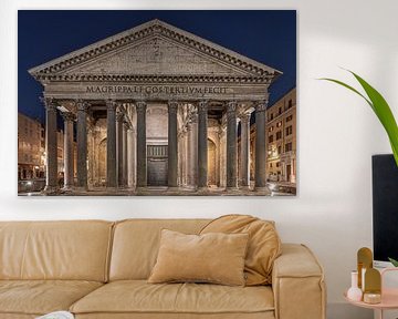 Het Pantheon in de nacht.. van Patrick Löbler